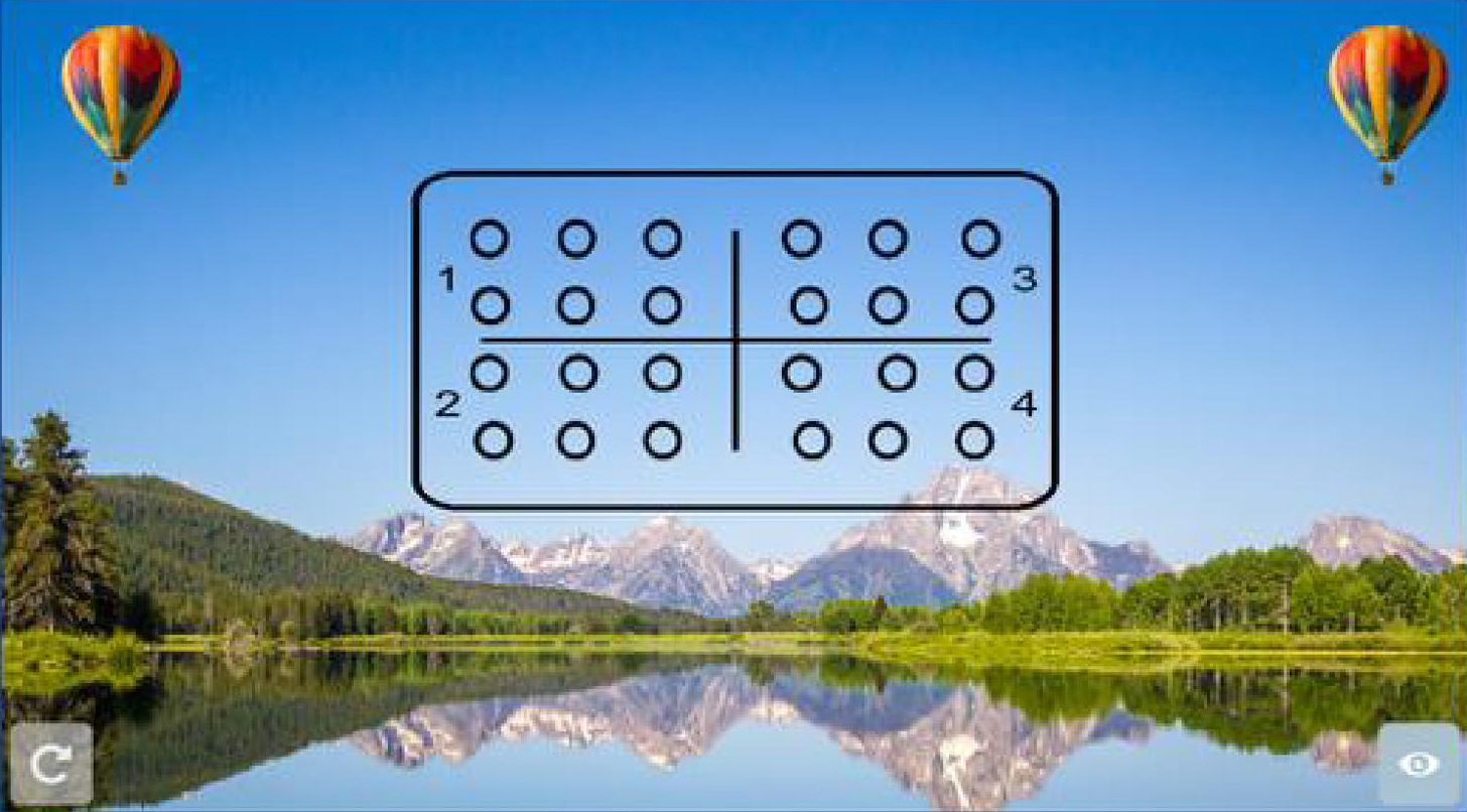 Paskal 3D Optotype — dot-grid optotype for heterophoria assessment